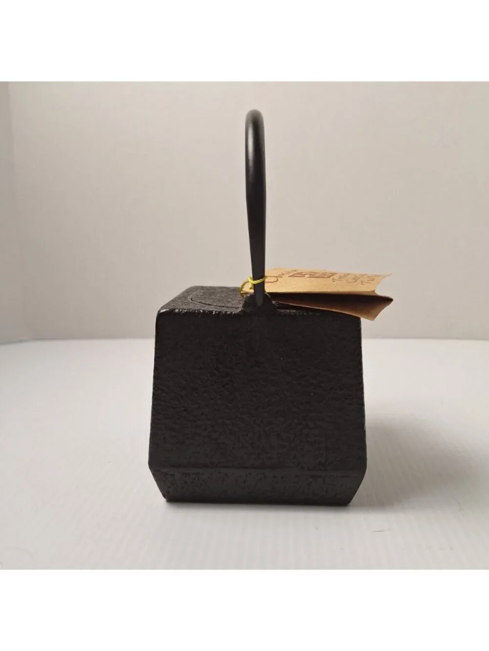 UNITY BRAND TETSUBIN SQUARE CUBE CAST IRON TEAPOT KETTLE MADE IN JAPAN VINTAGE
